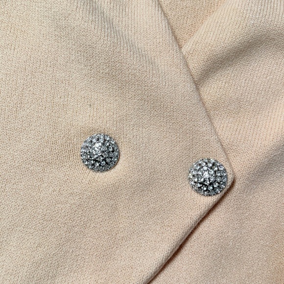 Vintage St. John Evening By Marie Gray Women's Cream Knit Blazer - Picture 7 of 9